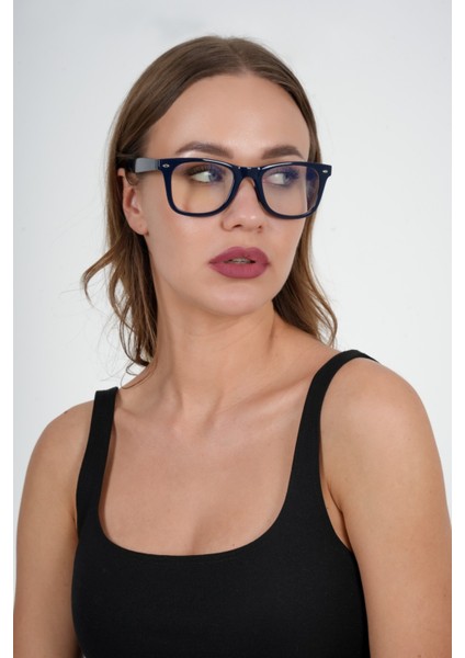 Lacivert Wayfarer Unisex Polo Exchange Mavi Işık Koruyucu Gözlük indirimleri