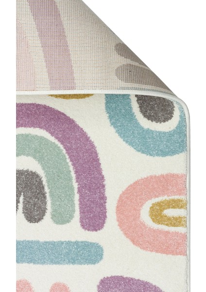 Mittelberg Pembe Figürlü Etnik Modern Desenli Poliproplen Hav Vermeyen Leke Tutmayan Kolay Temizlenen Yumuşak Makine Salon Yolluk Mutfak Halı fiyatları