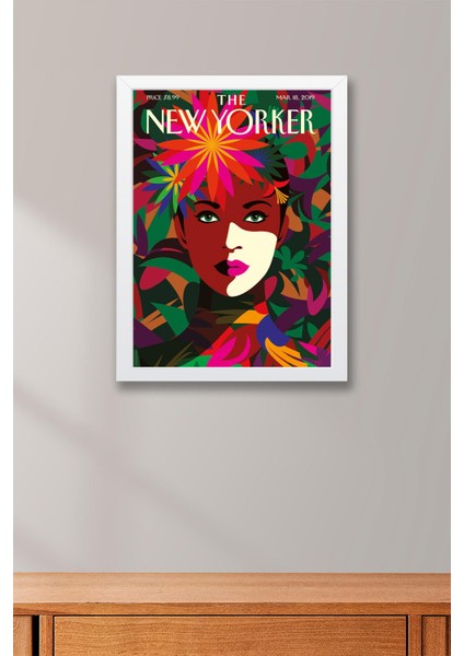 The New Yorker Çerçeveli Tablo March 18 2019 - Bahar Yüzü Tablosu fiyatları