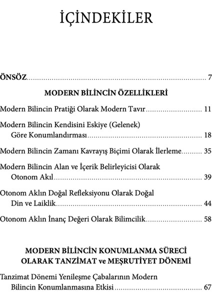Türkiye’de Modern Bilincin Oluşumu - Yakup Kahraman modelleri