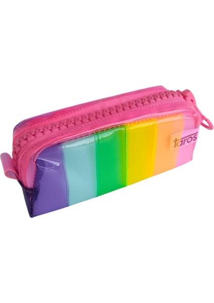 Unick Gökkuşağı Büyük Silikon Kalem Kutusu