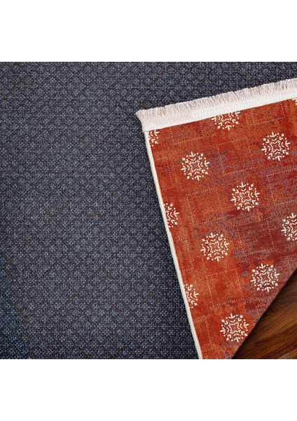 Geometrik Kırmızı Pamuk Dikdörtgen Modern Desenli Pamuk Makinada Yıkanabilir Hav Toz Vermez Leke Tutmayan Kaymaz Taban Dijital Makine Baskı Salon Yolluk Mutfak Halı indirimleri