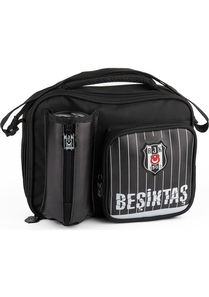 Beşiktaş Lisanslı Logolu Çubuklu Beslenme Çantası