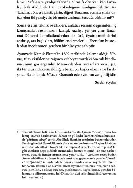 Hicran - Ayanzade Namik Ekrem indirimleri
