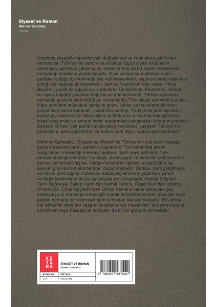 Siyaset ve Roman - Mehmet Samsakçı fiyatları