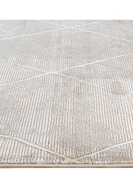 Sueda Geometrik Bej Mikrofiber Dikdörtgen Modern Desenli Akrilik Hav Vermeyen Leke Tutmayan Kolay Temizlenen Yumuşak Makine Salon Yolluk Mutfak Halı fırsatları