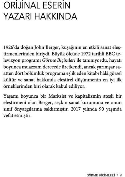 John Berger’in Görme Biçimleri - Katja Lang Emmanouıl Kalkanıs