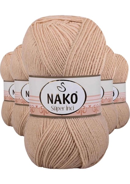 5 Adet Süper Inci El Örgü Ipi 100 gr Deve Tüyü 219