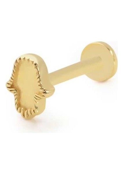 Fatma Ana Eli Model Işleme Detay Tragus Piercing