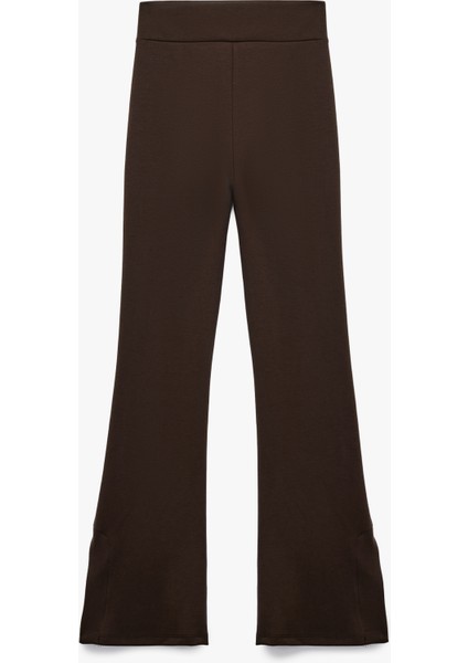 Yüksek Bel Rahat Kalıp Modal Ispanyol Paça Eşofman Altı