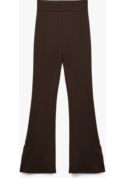 Yüksek Bel Rahat Kalıp Modal Ispanyol Paça Eşofman Altı fiyatları