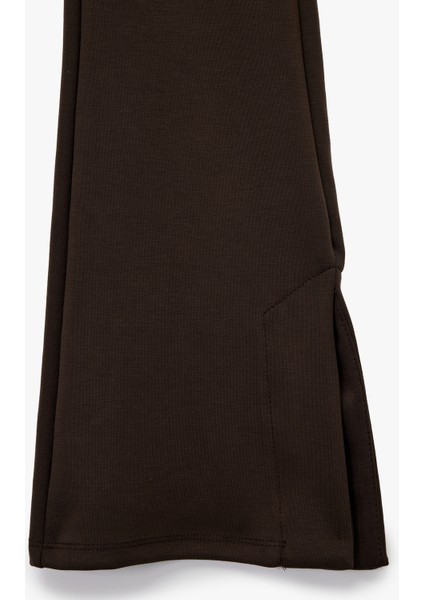 Yüksek Bel Rahat Kalıp Modal Ispanyol Paça Eşofman Altı modelleri