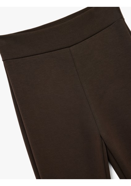 Yüksek Bel Rahat Kalıp Modal Ispanyol Paça Eşofman Altı fırsatları