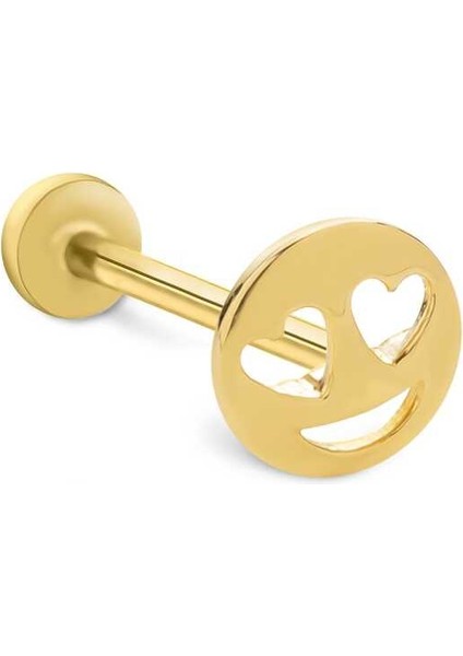 Kalp Göz Emoji Tragus Piercing
