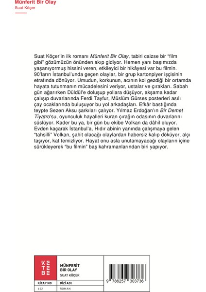 Münferit Bir Olay - Suat Köçer fiyatları