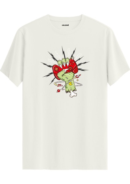 Zombi Oyun Temalı Regular Tişört %100 Pamuk Premium Kumaş Tshirt