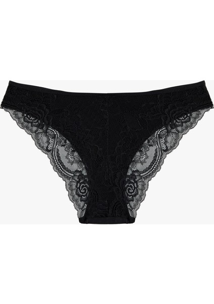 Arkası Dantel Detaylı Pamuklu Baskılı Brazilian Külot fiyatları