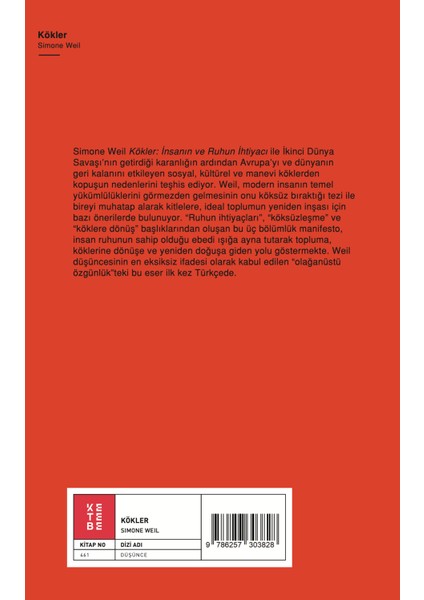 Kökler - Simone Weil fiyatları