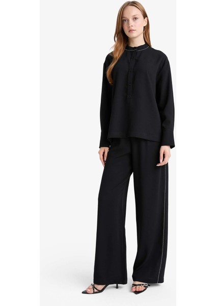 Wide Leg Krep PANTOLON F3068AX25AU