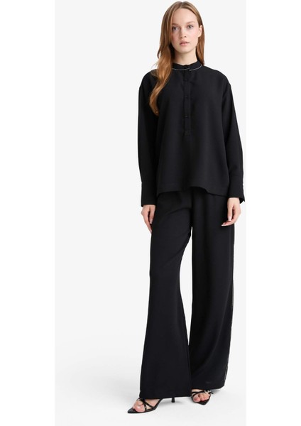 Wide Leg Krep PANTOLON F3068AX25AU fiyatları