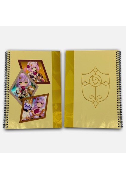 Genshin Impact Noelle Çizgisiz A4 Okul Defteri 72 Yaprak