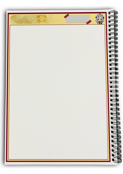 Genshin Impact Noelle Çizgisiz A4 Okul Defteri 72 Yaprak