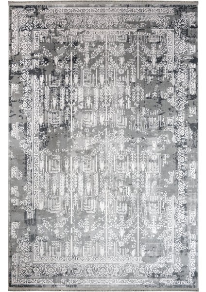 Klasik Gri Akrilik Dikdörtgen Modern Desenli Akrilik Hav Vermeyen Leke Tutmayan Kolay Temizlenen Yumuşak Makine Salon Yolluk Mutfak Halı