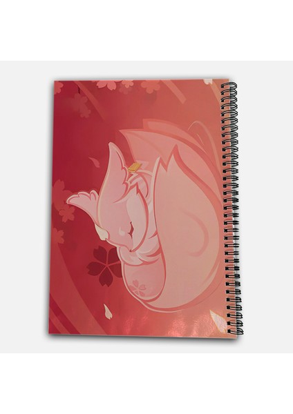 Genshin Impact Yae Miko Kareli A4 Okul Defteri 72 Yaprak modelleri