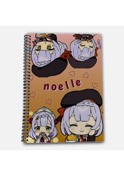 Genshin Impact Noelle Çizgili A4 Okul Defteri 72 Yaprak fiyatları
