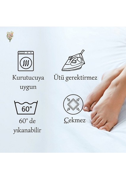 Premium Yuvarlak Lastikli Çarşaf 220X220 - 200X200CM %100 Pamuk Oeko Tex indirimleri