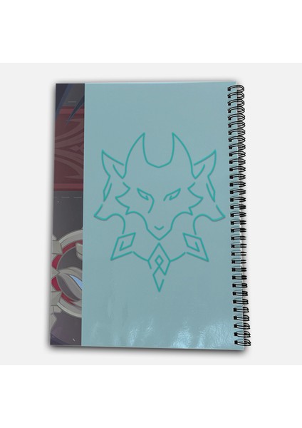 Genshin Impact Wriothesley Çizgisiz A4 Okul Defteri 72 Yaprak modelleri