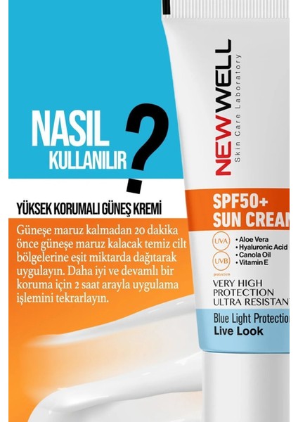 Güneş Kremi Yüksek Koruma Spf 50+ (50 ml ) modelleri