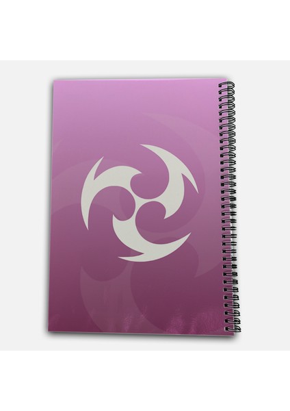 Genshin Impact Yae Miko Çizgili A4 Okul Defteri 72 Yaprak modelleri