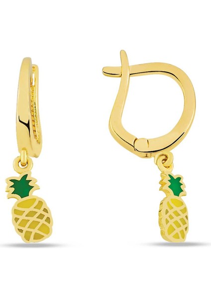 Sallantılı Ananas Çocuk Küpesi
