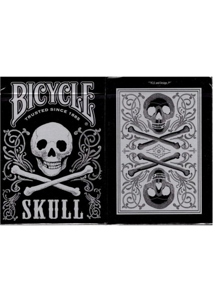 Skull Metallic Silver Oyun Kartları fırsatları