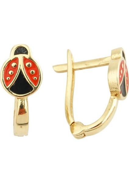 Uğur Böceği Çocuk Küpesi