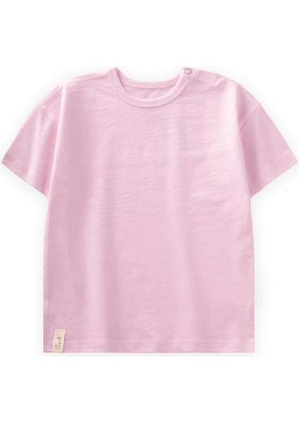Basic Bebe T-Shırt 0-3 Yaş Pudra Pembe