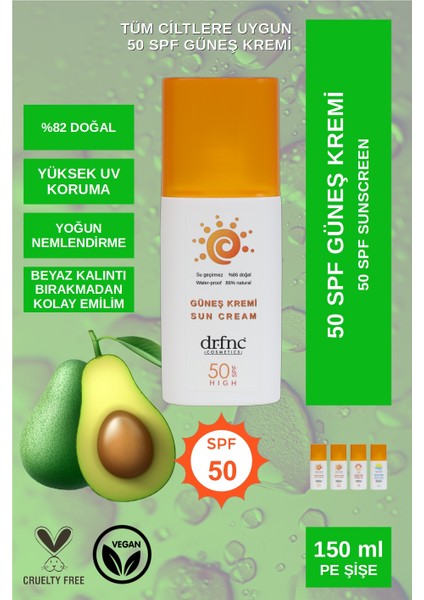 50 Spf Vücut Güneş Kremi 150 ml