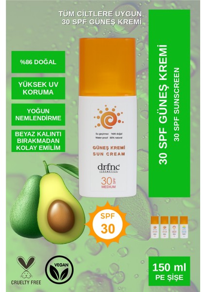 30 Spf Vücut Güneş Kremi 150 ml