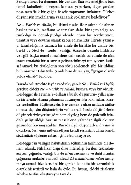 Ne – Varlık ve Ahlak - Özkan Gözel