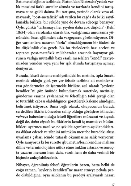 Ne – Varlık ve Ahlak - Özkan Gözel
