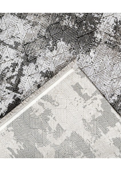 Nawanshahr Modern Gri Akrilik Kare Modern Desenli Akrilik Hav Vermeyen Leke Tutmayan Kolay Temizlenen Yumuşak Makine Salon Yolluk Mutfak Halı modelleri