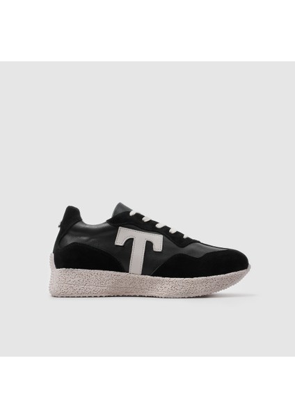 Kadın Spor Ayakkabı 060022, Siyah Süet - Siyah, 40