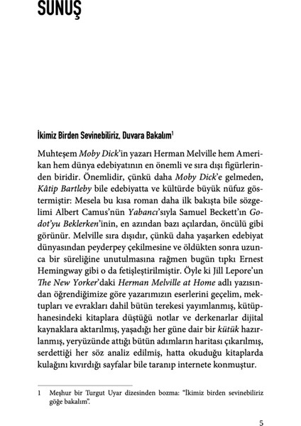 Katip Bartleby - Herman Melville modelleri