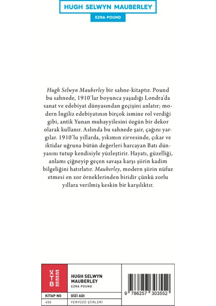 Hugh Selwyn Mauberley - Ezra Pound fiyatları