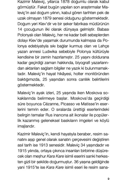 Nesnesiz Dünya - Kazimir Maleviç