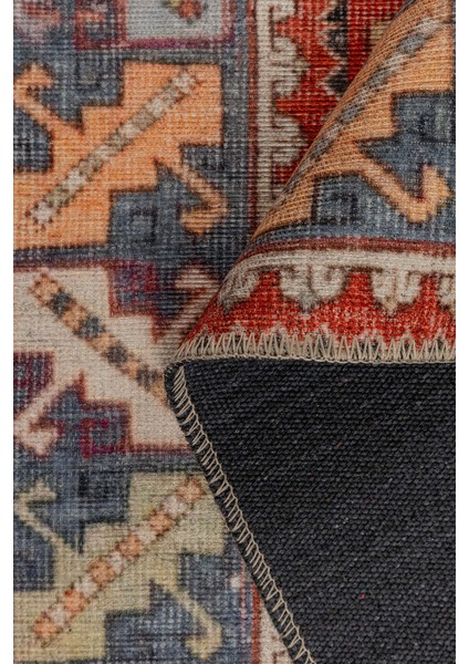 Romans Eskitme Kırmızı Polyester Dikdörtgen Modern Desenli Pamuk Makinada Yıkanabilir Hav Toz Vermez Leke Tutmayan Kaymaz Taban Dijital Makine Baskı Salon Yolluk Mutfak Halı fırsatları