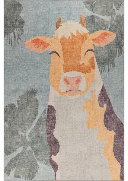 Saint-Nazaire Figürlü Mavi Polyester Dikdörtgen Modern Desenli Pamuk Makinada Yıkanabilir Hav Toz Vermez Leke Tutmayan Kaymaz Taban Dijital Makine Baskı Salon Yolluk Mutfak Halı fiyatları