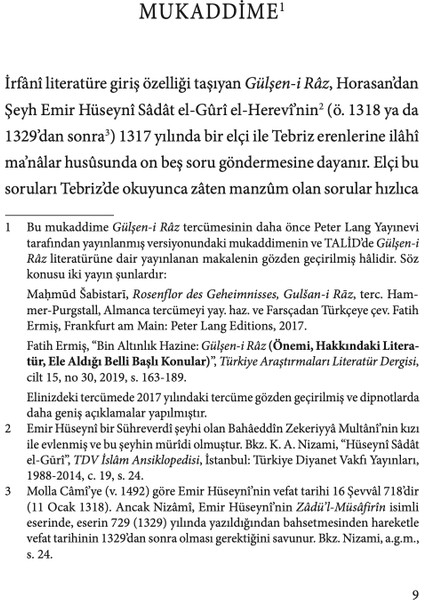 Gülşen-i Râz - Mahmûd Şebüsterî