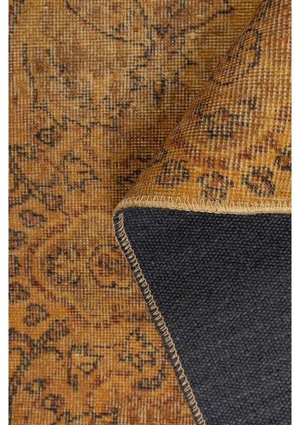 Grand Baie Eskitme Sarı Polyester Dikdörtgen Modern Desenli Pamuk Makinada Yıkanabilir Hav Toz Vermez Leke Tutmayan Kaymaz Taban Dijital Makine Baskı Salon Yolluk Mutfak Halı fırsatları